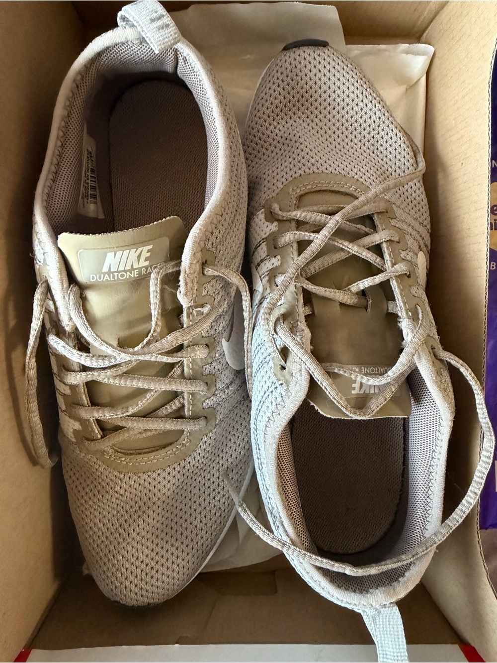 Nike Dualtone Racer Women's Sneakers in Light Taupe